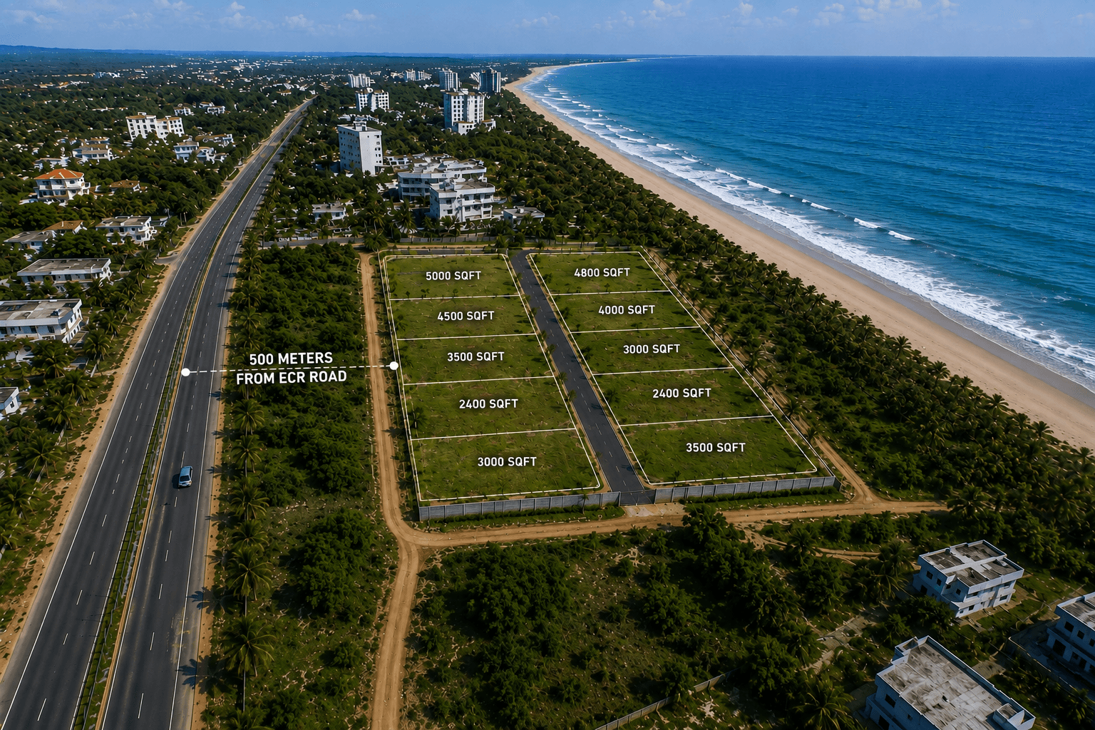 Villa concept within the Bayfront plotted layout