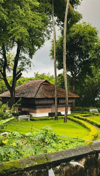 Palm-lined garden villa at Aranya Farms