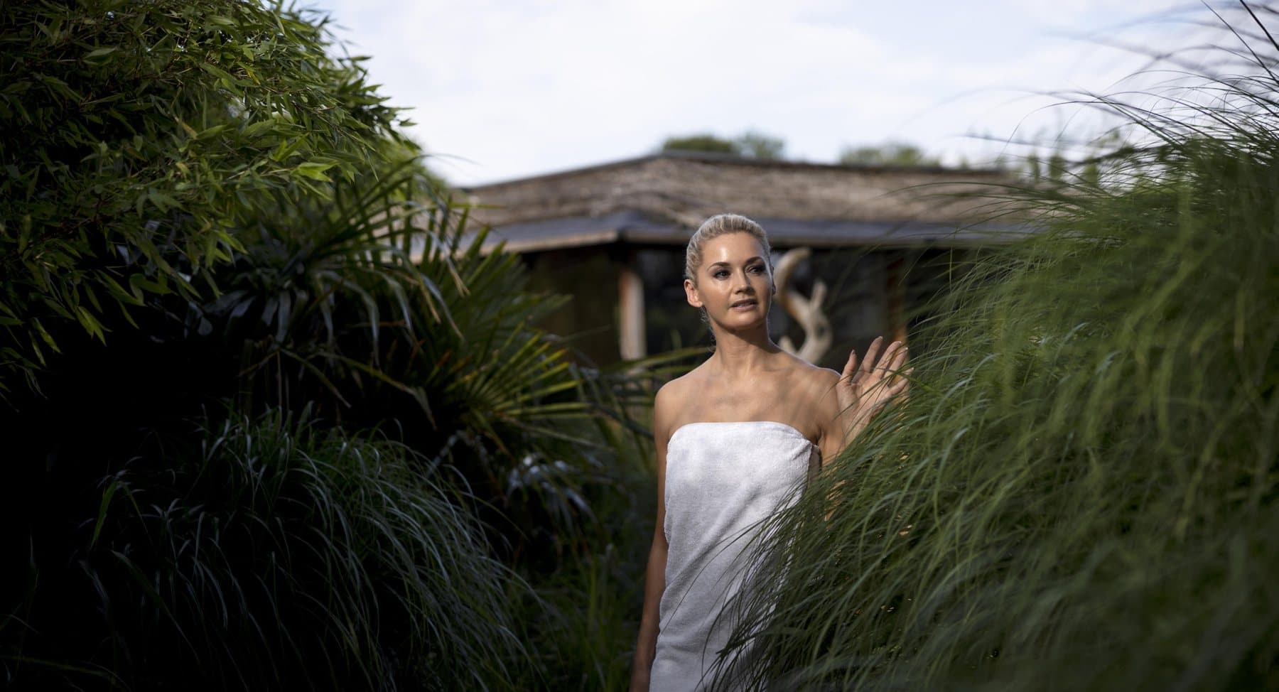 Wellness retreat setting at Aranya Farms
