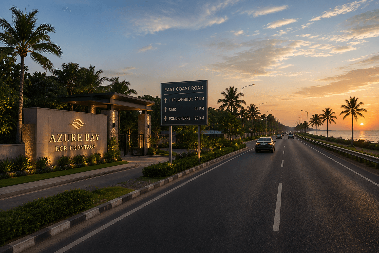 East Coast Road near Azure Bay, Chennai