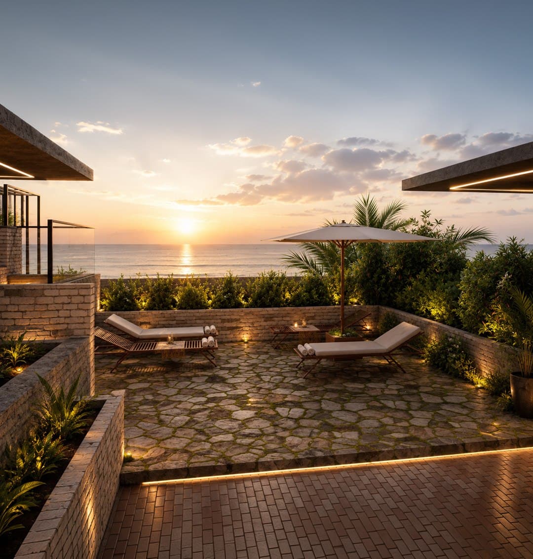 Terrace swimming pool at Bay Royale